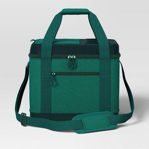 Sun Squad Soft-Sided Cooler - Capacity 24 Cans - Portable Dark Green Color